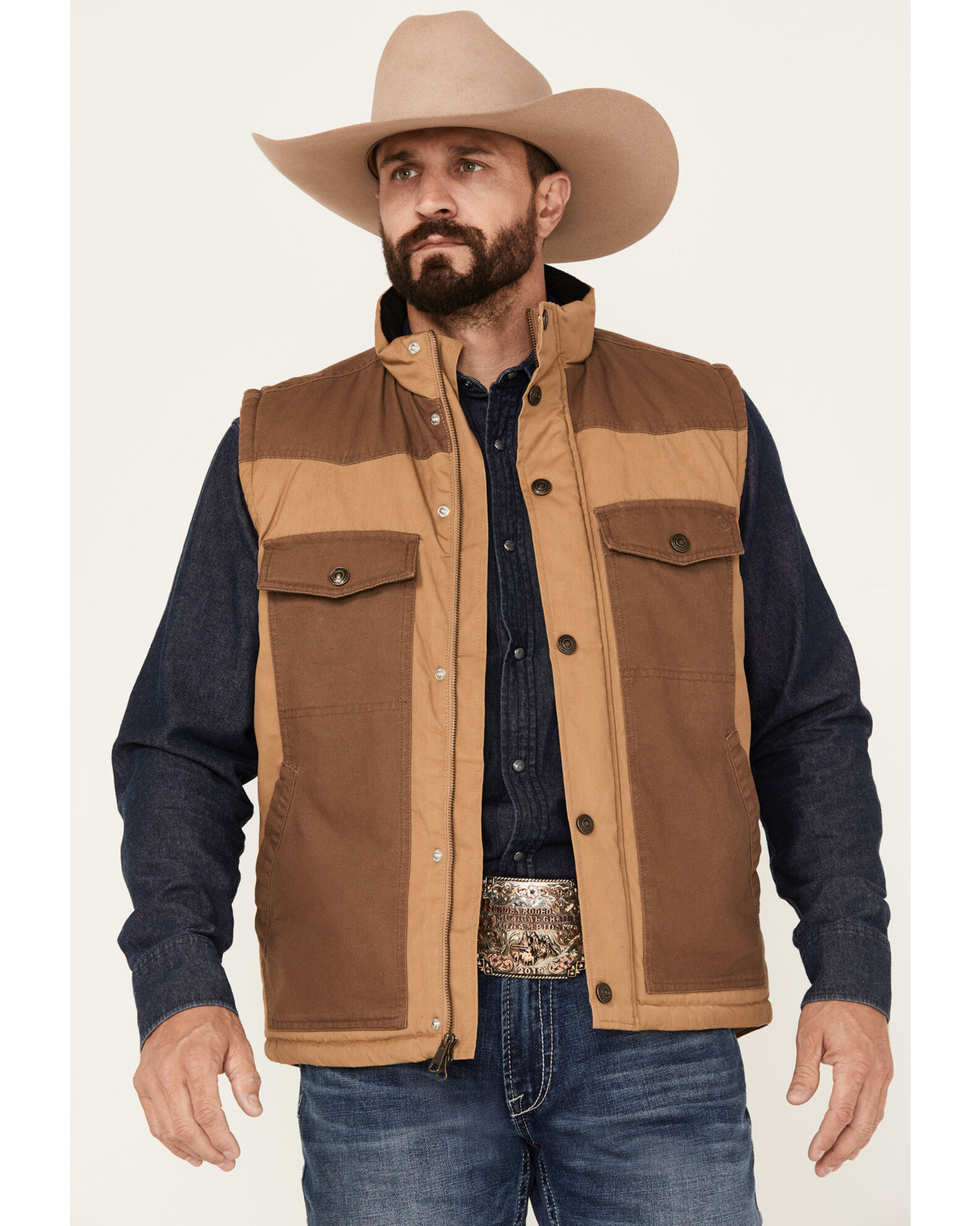 Blue Ranchwear Men s Waxed Canvas Vest