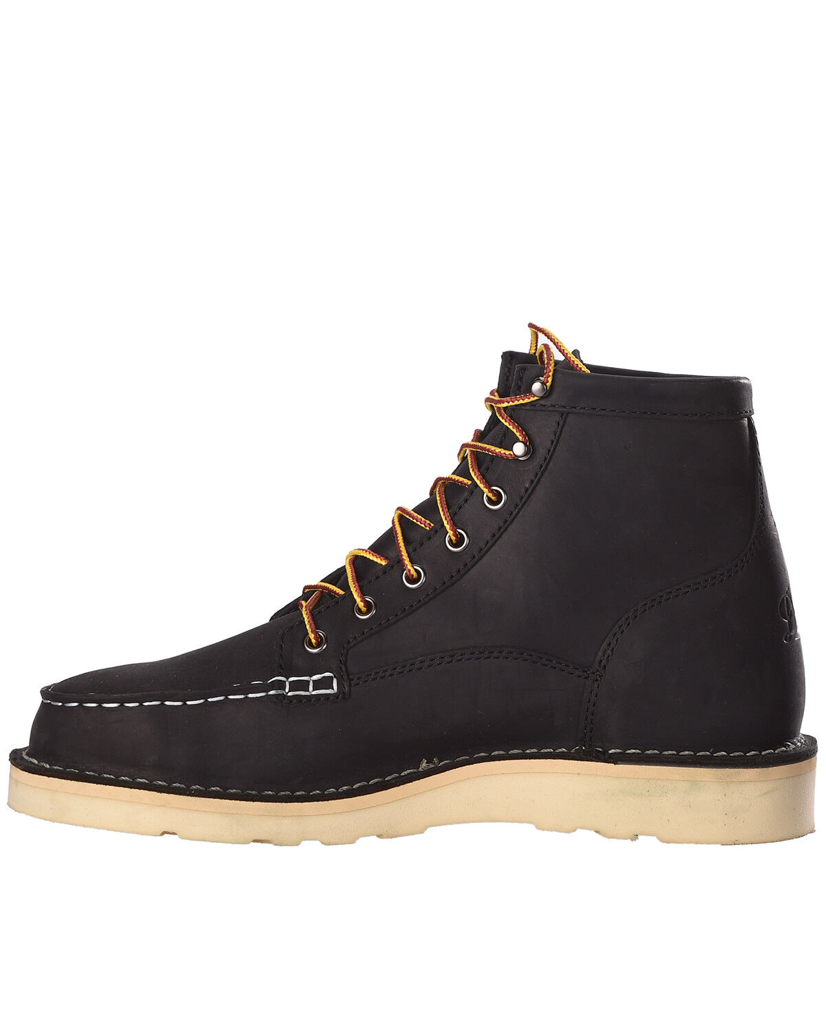 Image #3 - Danner Men's Bull Run Moc Toe Boots - Steel Toe, Black, hi-res