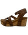Image #3 - Very G Women's Kiara Tooled Platform Sandals, Chocolate, hi-res