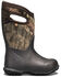 Image #2 - Bogs Boys' York Camo Insulated Rain Boots - Round Toe, Grey, hi-res