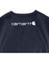 Carhartt Men's Signature Logo Sleeve Knit Work T-Shirt - Big & Tall, Navy, hi-res