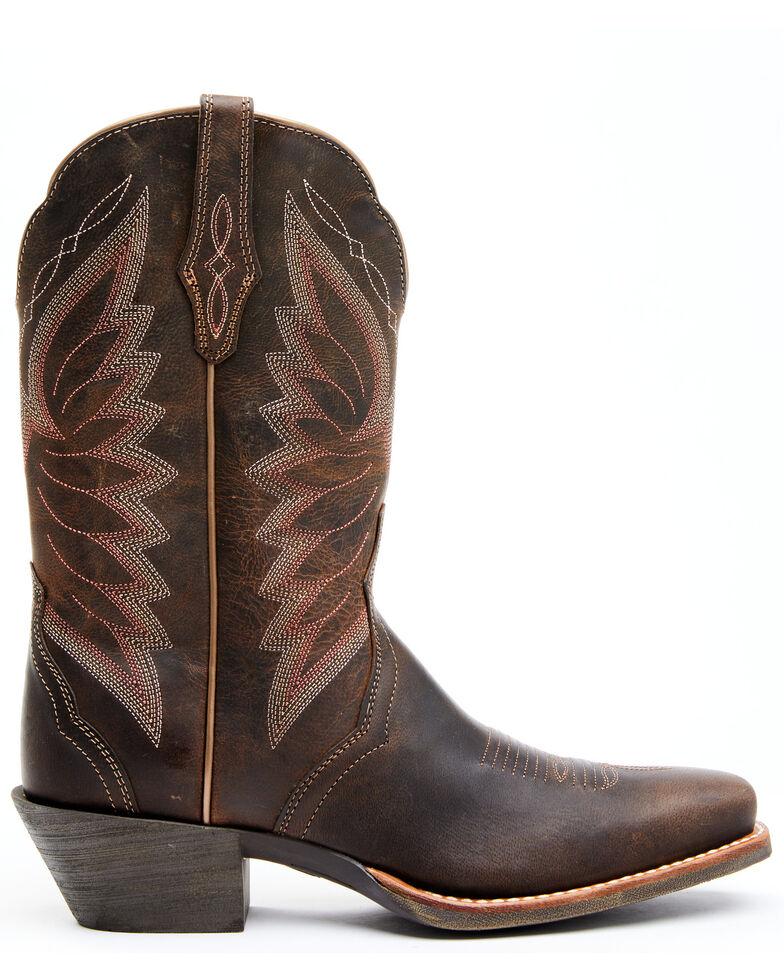 Ariat Woodsmoke Autry Performance Cowgirl Boots - Square Toe , Wood, hi-res