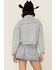 Image #4 - Veveret Women's Light Wash Cropped Denim Jacket, Light Wash, hi-res