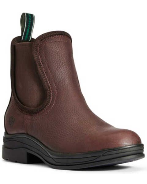 Ariat Women's Keswick Waterproof Work Boots - Round Toe, Brown, hi-res