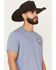 Image #4 - Panhandle Slim Men's Climb A Cactus Short Sleeve Graphic T-Shirt, Indigo, hi-res