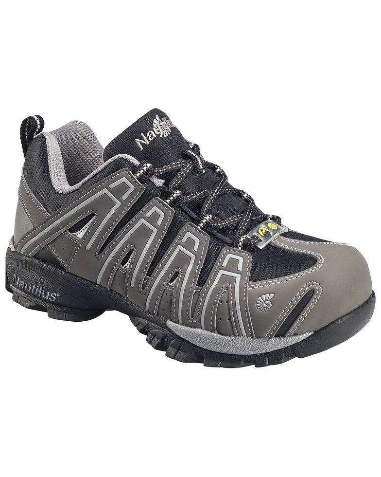 Nautilus Men's Grey Lightweight Athletic Work Shoes - Soft Toe , Grey, hi-res
