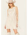 Image #2 - Rock & Roll Denim Women's Sleeveless Asymmetrical Fringe Dress, Natural, hi-res