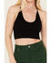 Image #3 - Fornia Women's Jacquard Print Sleeveless Brami, Black, hi-res
