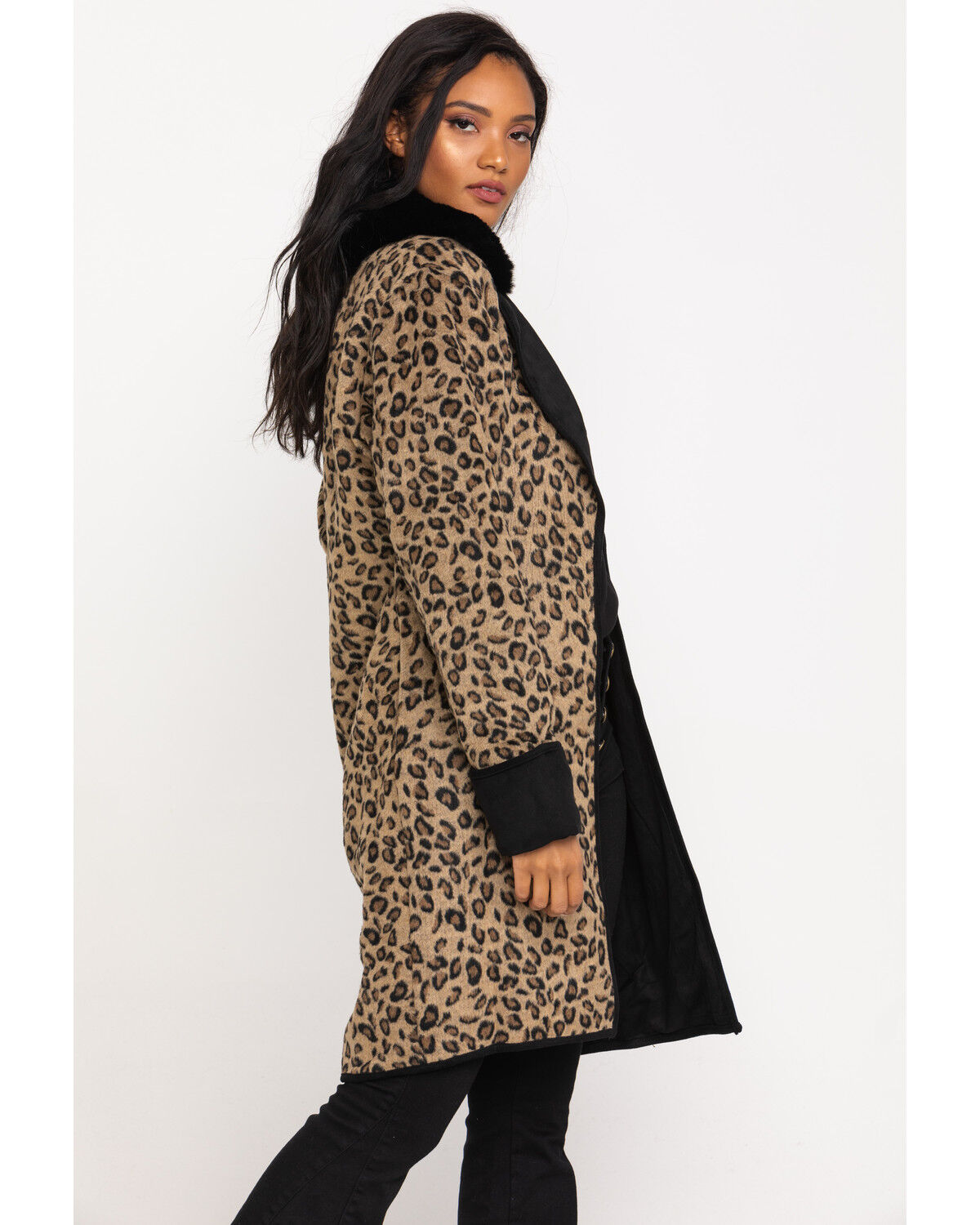 Image #3 - Double D Ranch Women's Leopard Cactus Cat Jacket, Leopard, hi-res