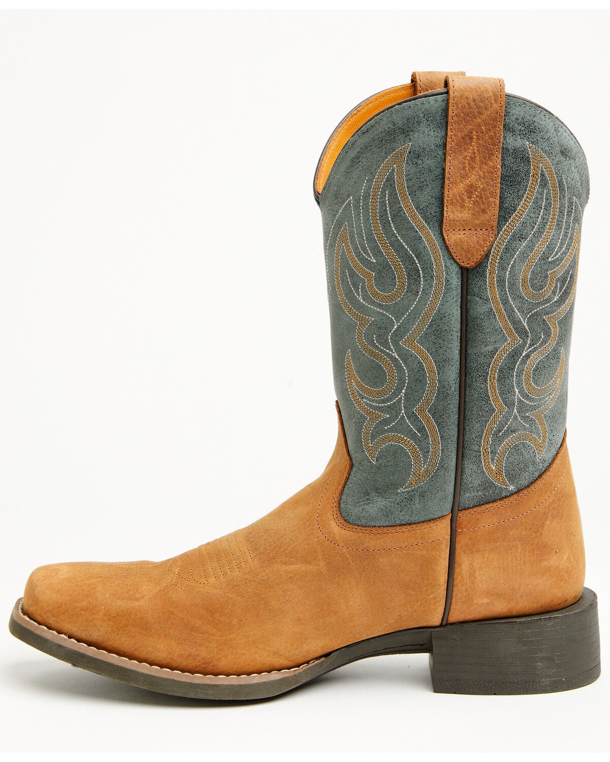 Image #3 - Cody James Ace&trade; Western Boots - Broad Square Toe, Blue, hi-res