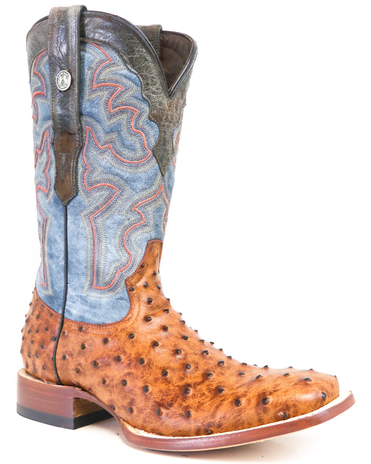 cognac ostrich boots