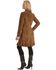 Image #2 - Scully Women's Ruffle Suede Leather Long Jacket, Brown, hi-res
