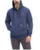 Image #1 - Ariat Men's Rebar Workman 1/4 Zip Up Hooded Work Pullover, Navy, hi-res