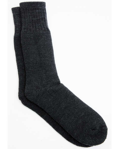 Image #1 - Cody James Men's Dark Gray Wool Boot Sock , Dark Grey, hi-res