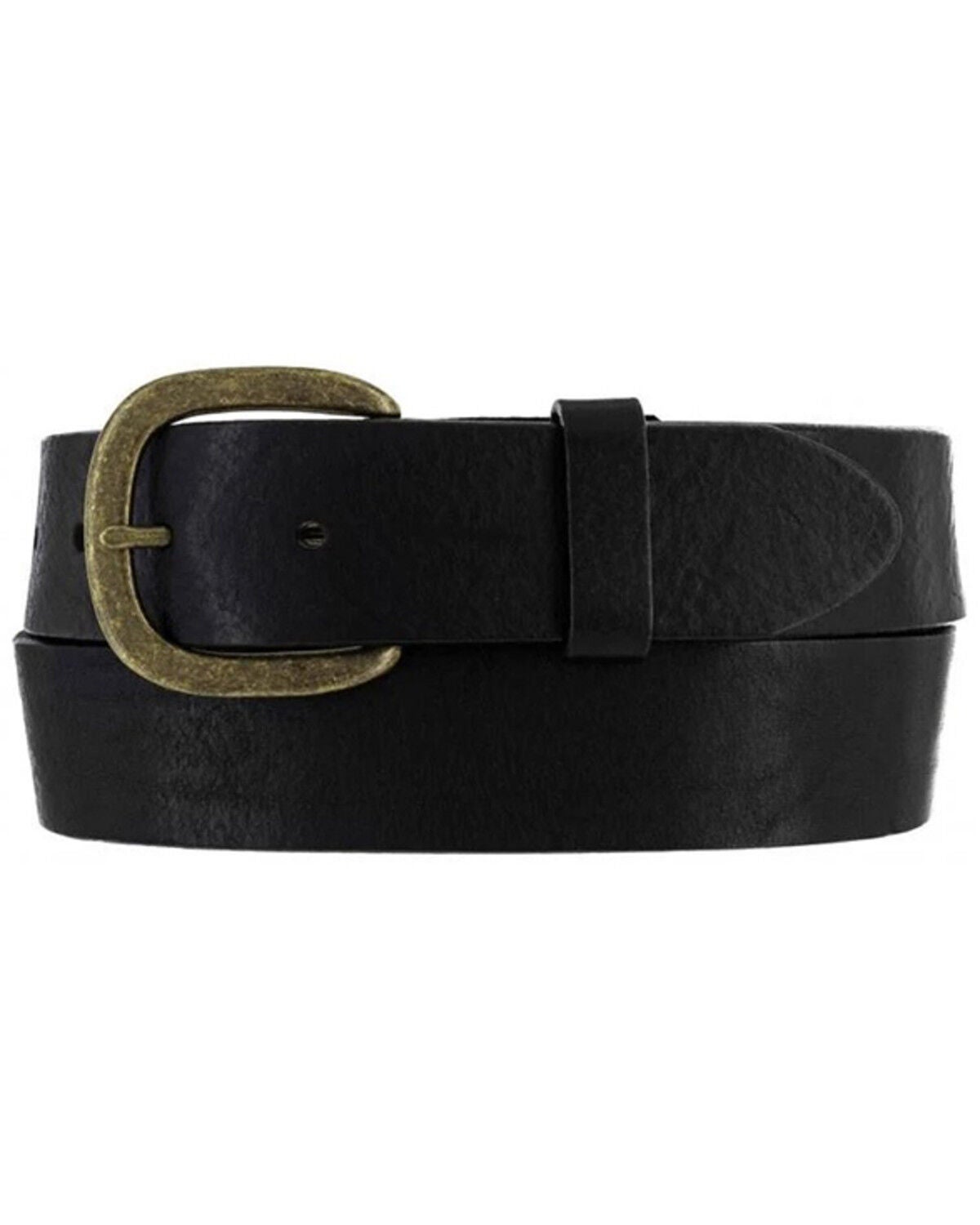 Image #2 - Justin Men's Basic Leather Work Belt, Black, hi-res