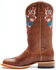 Shyanne Women's Delilah Western Boots - Wide Square Toe, Brown, hi-res