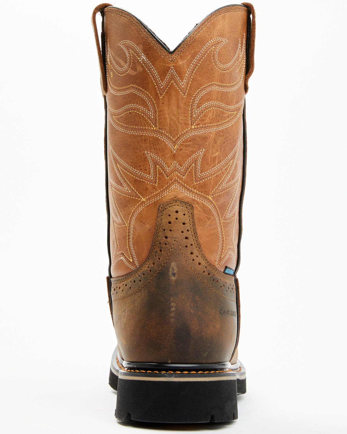 Image #5 - Cody James Men's Mustang Pull-On Waterproof Work Boots - Soft Toe, Tan, hi-res
