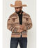 Image #1 - Cotton & Rye Men's Novelty Steerhead Zip-Up Sweater, Tan, hi-res