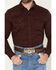 Image #3 - Blue Ranchwear Men's Ranch Life Solid Long Sleeve Snap Stretch Western Shirt, Burgundy, hi-res