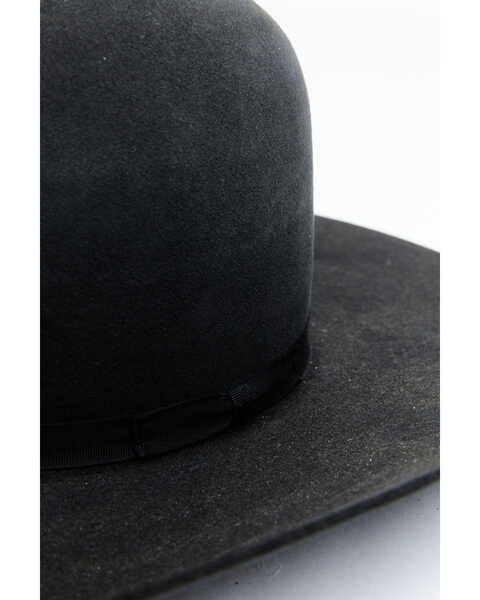 Image #2 - Rodeo King Men's 7X Pen Crown Western Felt Hat , Black, hi-res