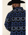 Image #4 - Powder River Outfitters Men's Southwestern Print Jacquard Shirt Jacket , Navy, hi-res