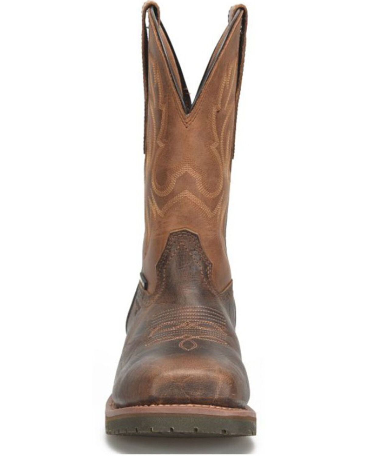 Image #4 - Double H Men's Outlook Waterproof Work Boots - Composite Toe, Brown, hi-res