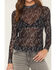 Image #3 - Blue B Women's Boot Stitch Mesh Long Sleeve Shirt, Black, hi-res