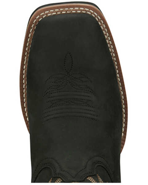 Image #6 - Justin Men's Shane Frontier Performance Western Boots - Broad Square Toe , Black, hi-res