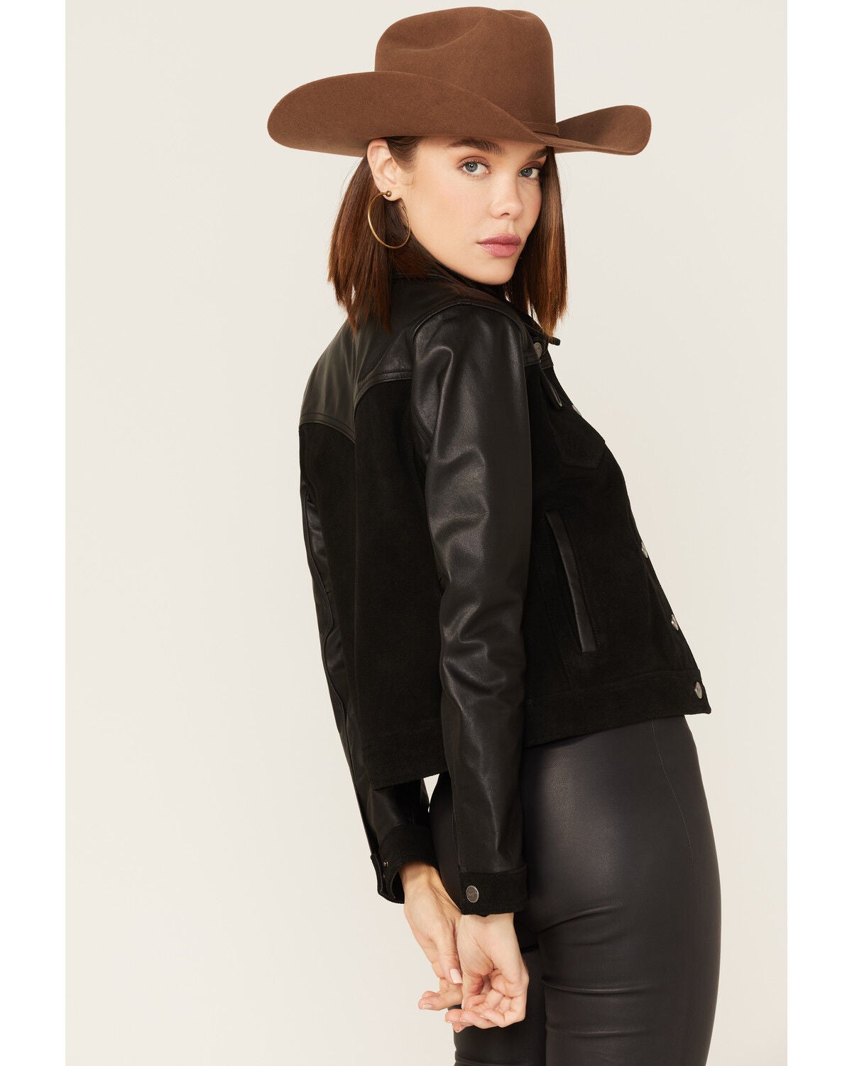 Image #4 - Wrangler Women's Leather And Suede Jacket, , hi-res