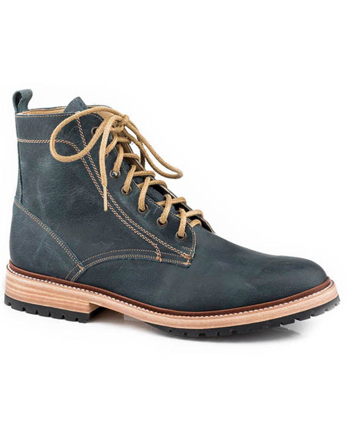 Stetson Men's Chukkah Casual Boots - Round Toe, Blue, hi-res