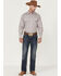 Image #2 - Resistol Men's Arcadia Geo Print Long Sleeve Pearl Snap Western Shirt, Purple, hi-res