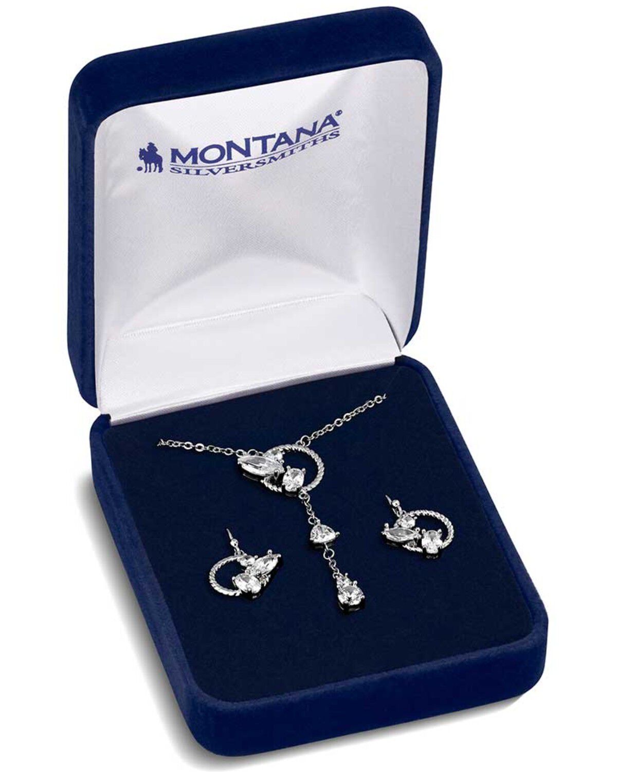 Image #2 - Montana Silversmiths Women's Hanging By A Moment Jewelry Set - 2 Piece, Silver, hi-res