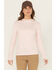 Image #1 - Carhartt Women's Force Sun Defender™ Relaxed Fit Lightweight Long Sleeve Hooded Graphic Work Shirt, Rose, hi-res