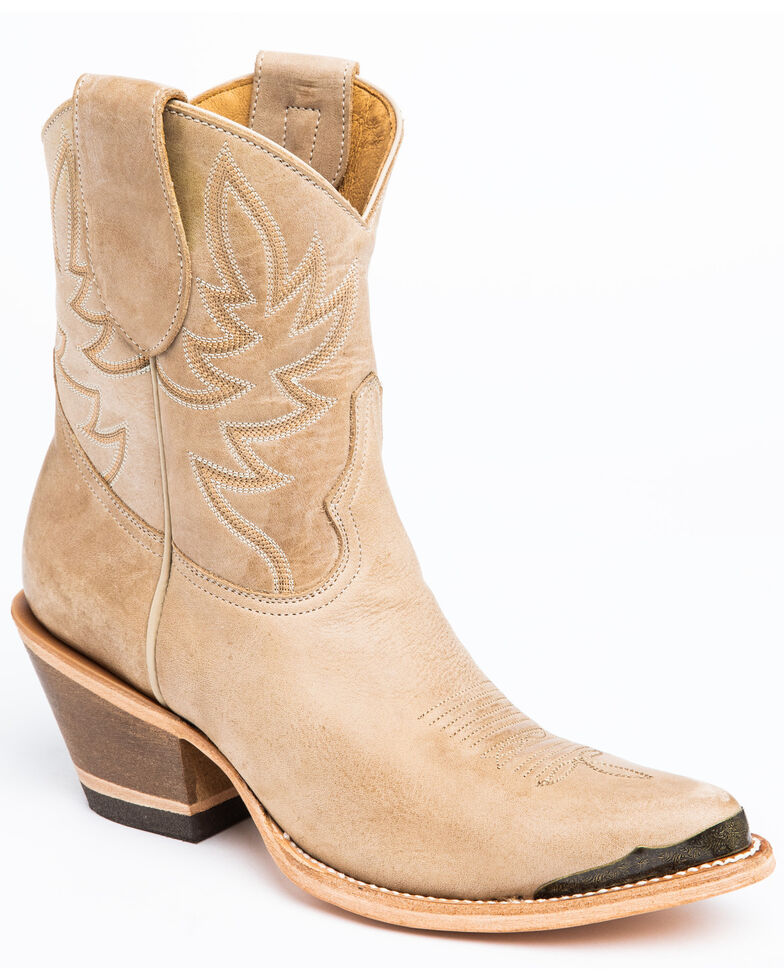Idyllwind Women's Wheels Natural Western Booties - Round Toe, Natural, hi-res