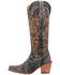 Image #3 - Dingo Women's Texas Tornado Tall Western Boots - Round Toe, Black, hi-res