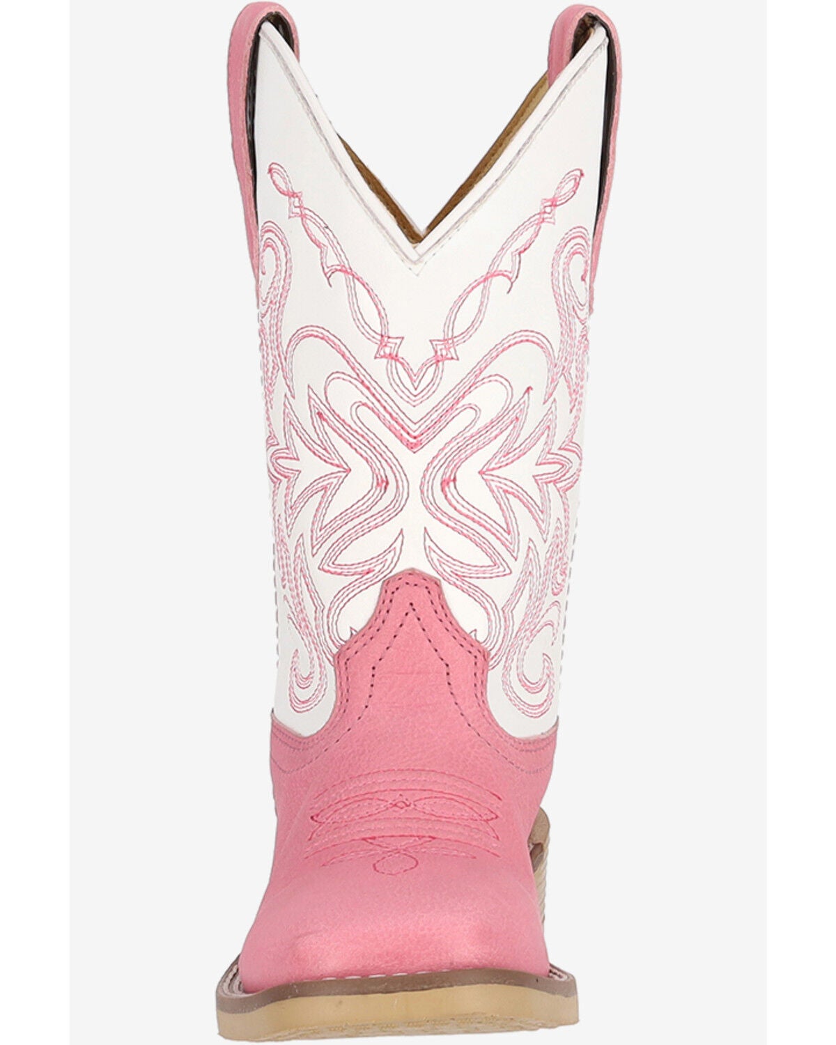 Image #3 - Smoky Mountain Girls' Georgia Girl Western Boots - Broad Square Toe, White, hi-res