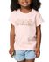 Image #1 - Carhartt Toddler Girls' Floral Logo Short Sleeve Graphic Tee, Light Pink, hi-res