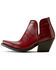 Image #2 - Ariat Women's Dixon Croc Print Western Booties - Snip Toe, Red, hi-res