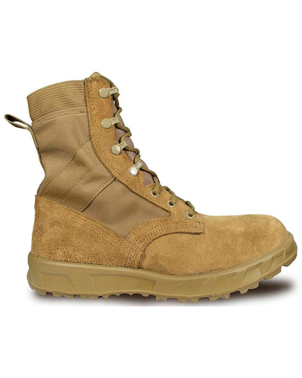 Image #2 - McRae Men's T2 Ultra Light Extended Comfort Combat Boots - Soft Toe, Camel, hi-res