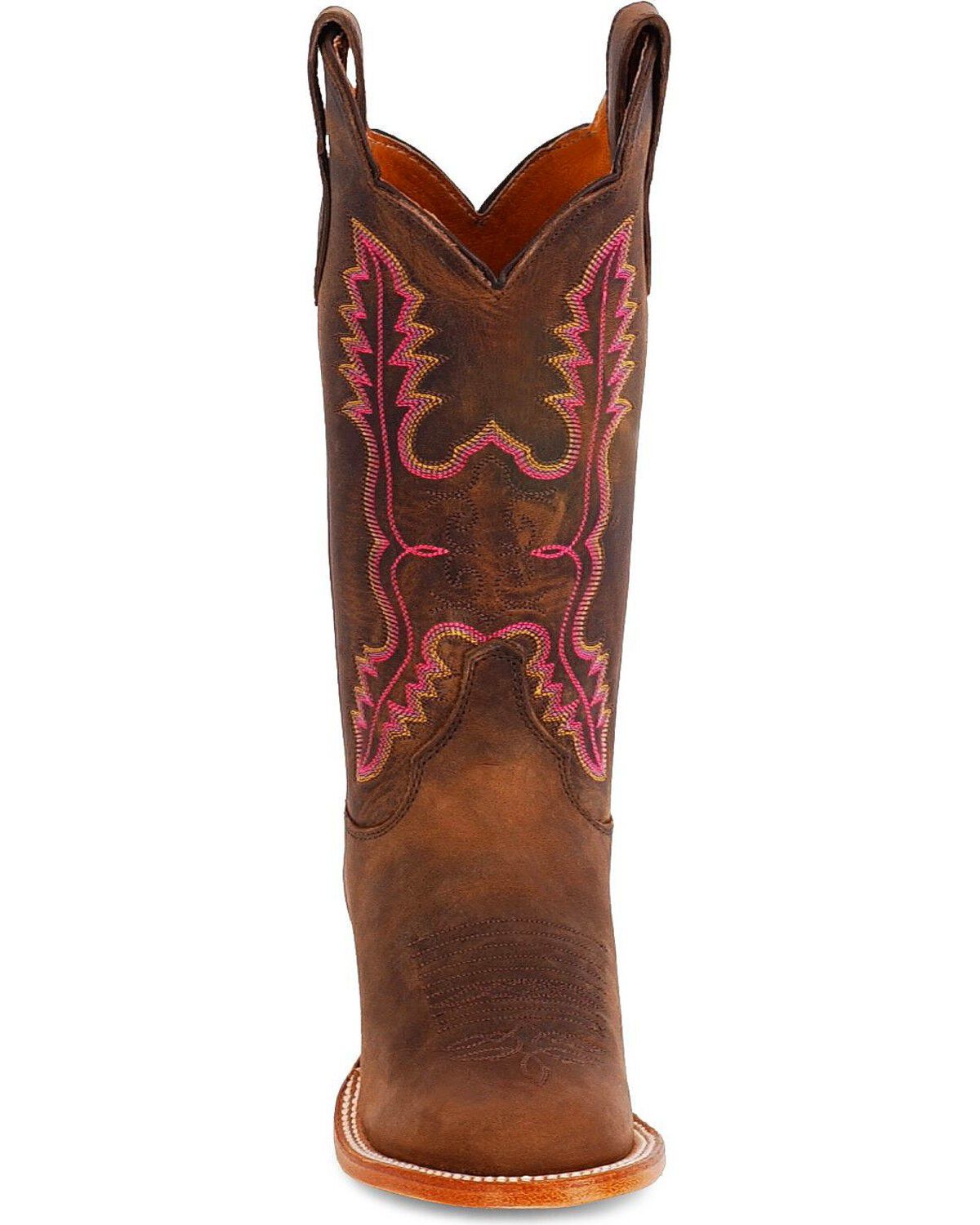 Image #4 - Justin Women's Distressed Leather Cowboy Boots, , hi-res