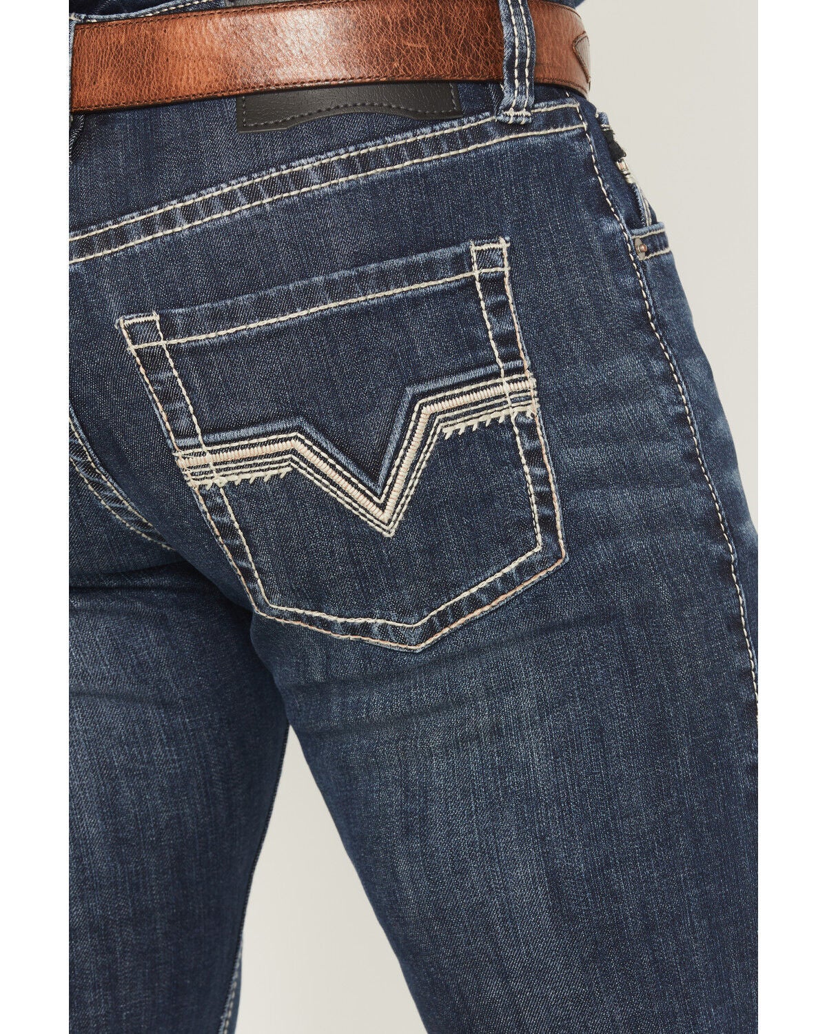 Image #4 - Rock & Roll Denim Men's Dark Wash Skinny Reflex Denim Jeans, Dark Wash, hi-res