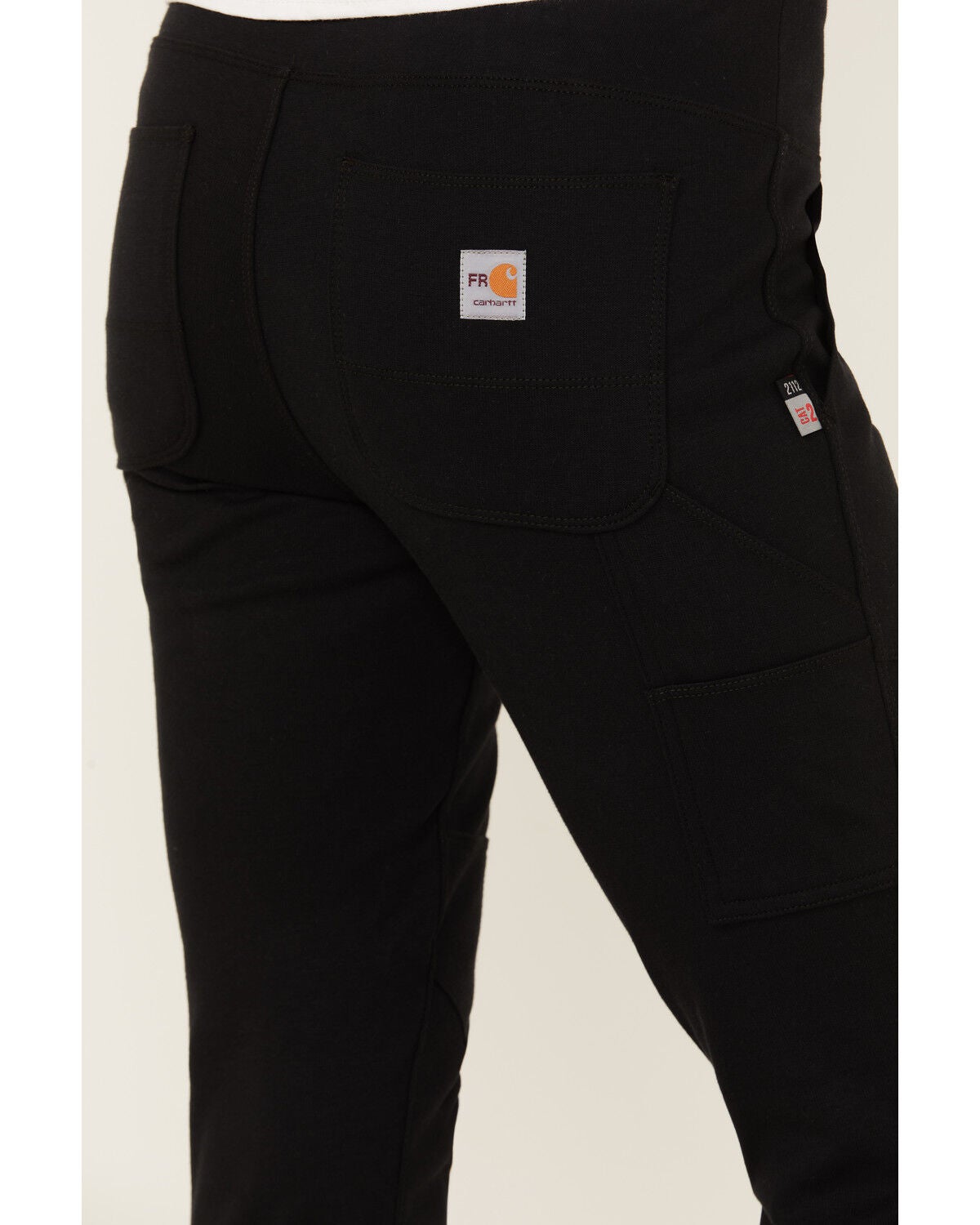 Image #4 - Carhartt Women's FR Force Fitted Midweight Utility Leggings - Tall, Black, hi-res
