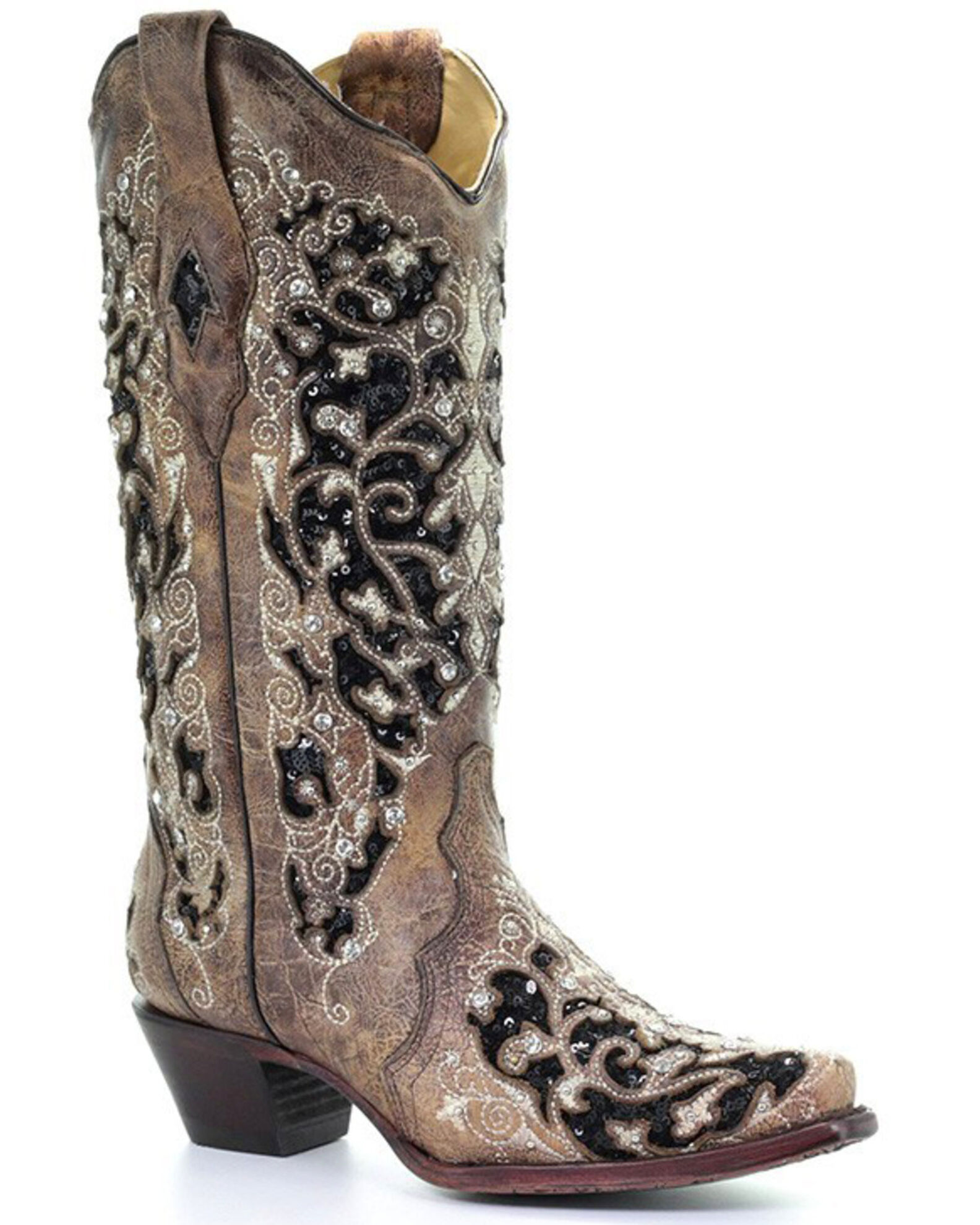 Corral women's floral embroidered western boots on sale