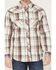 Image #3 - Cody James Men's FR Plaid Print Long Sleeve Snap Work Shirt, Natural, hi-res