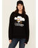Image #1 - Troll Co Women's Savage Crewneck Sweatshirt, Black, hi-res