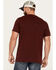 Image #4 - Moonshine Spirit Men's Sombrero Skull Short Sleeve Graphic T-Shirt, Burgundy, hi-res