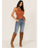 Image #2 - Shyanne Women's Swiss Dot Embroidered Smocked Waist Tank Top, Brown, hi-res