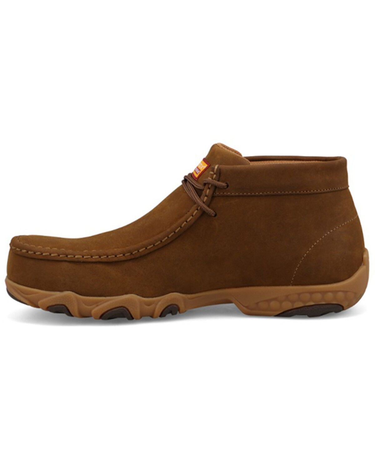 Image #3 - Twisted X Men's Work Chukka Driving Mocs - Nano Composite Toe, Distressed Brown, hi-res