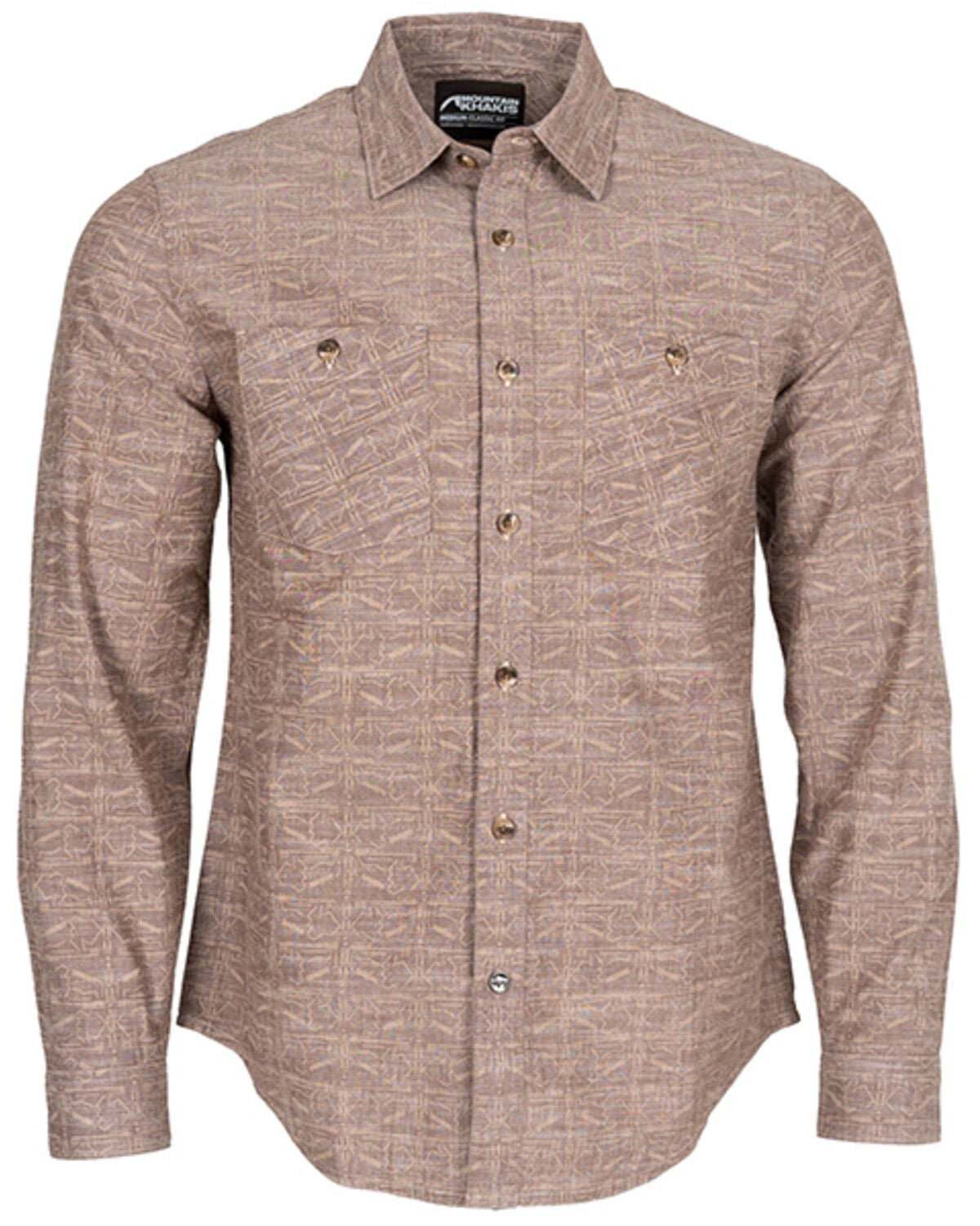 Image #1 - Mountain Khakis Men's Bison Etch Shirt, Brown, hi-res