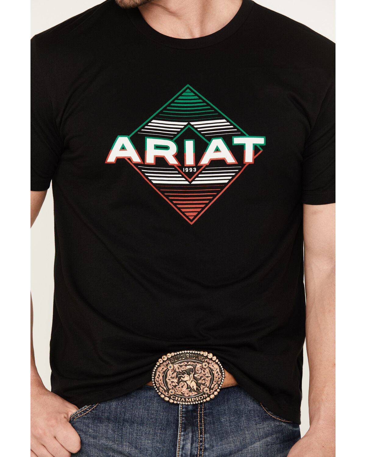 Image #3 - Ariat Men's Durango Diamond Logo Short Sleeve Graphic T-Shirt, , hi-res